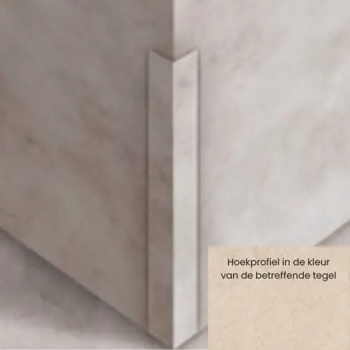 Rechtstreeks Van De Fabrikant Hoekprofiel voor SPC Wandpanelen Marble Beige Mat