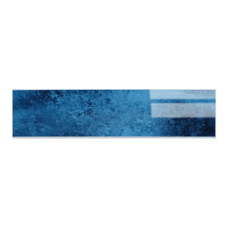 Bestel Nu Zelfklevende Mozaïek Steenstrip Hoogglans Metro/Visgraat Blauw