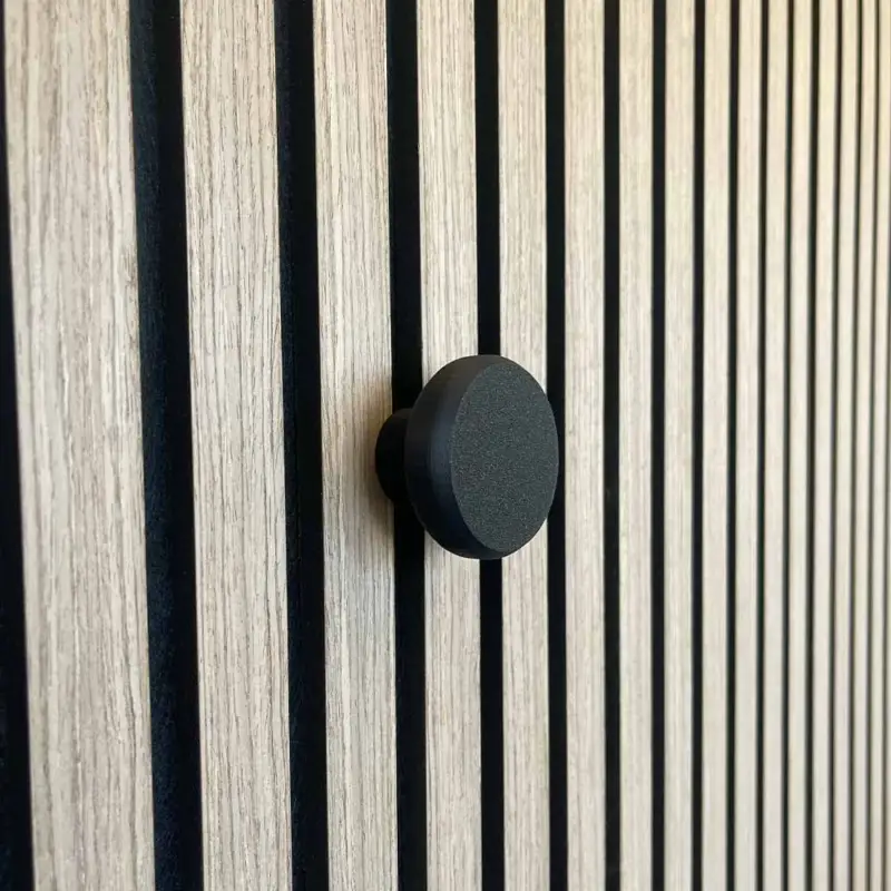 Aku WallClip Wandknop Klein Zwart Actieprijs