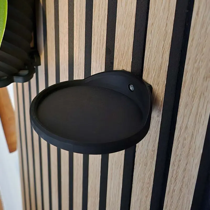 Aku WallClip Wandplank Rond Medium Zwart Betaalbaar