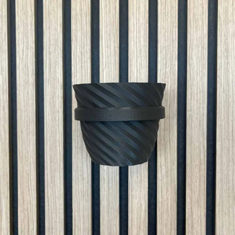 Gratis Retour Aku WallClip Set Plantenbeugel met Plantenpot Medium Zwart