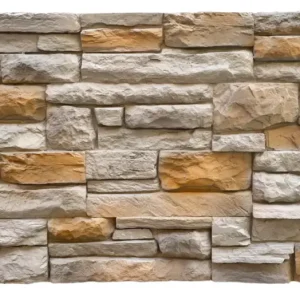 Baksteenstrip 3D Wandpaneel Naadloos XL PU Ardesia Sandstone Grijs OUTLET Speciale Aanbieding