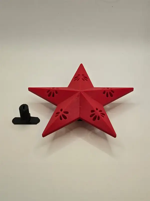 Aku WallClip Ster Groot Rood Seizoensaanbieding