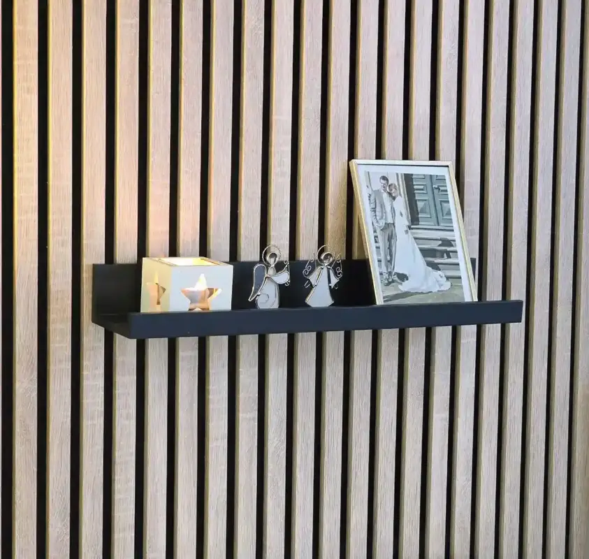 Aku WallClip Wandplank Medium Zwart Rechtstreeks Van De Fabrikant