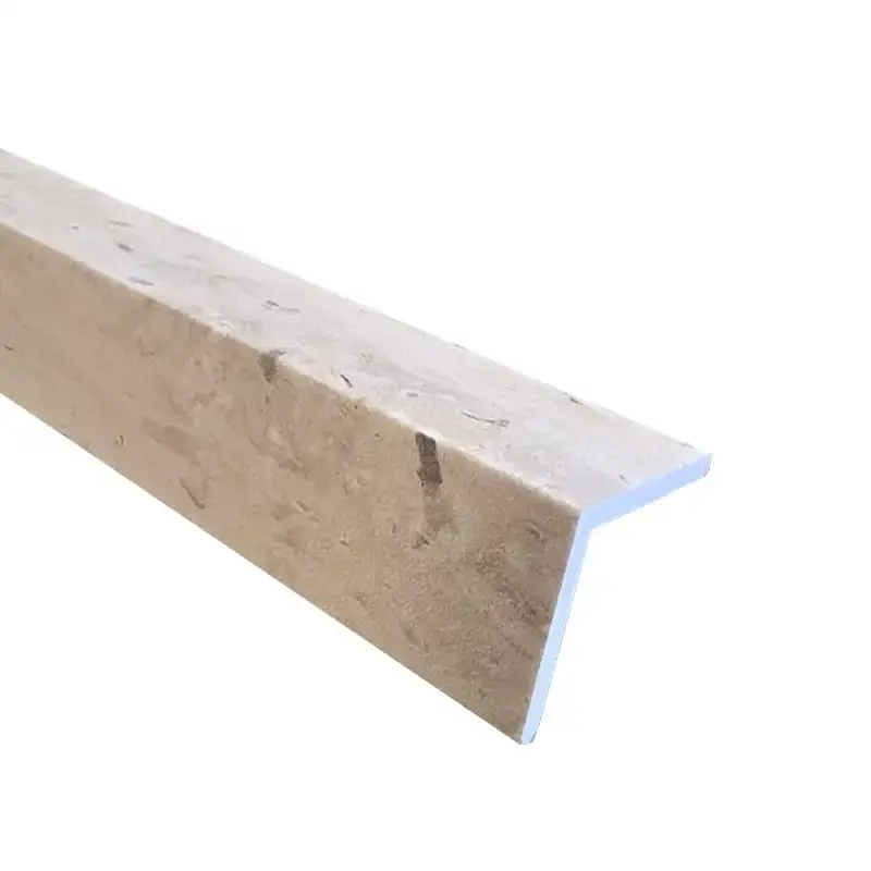 Gereduceerde Prijs Hoekprofiel voor SPC Wandpanelen Travertin Zand Beige