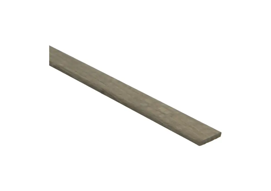 Snelle Levering Afwerklijst 6x28mm Massief Eiken Dubbel Gerookt Grijs Geolied