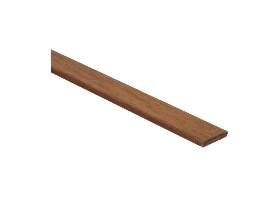 Goedkoop Afwerklijst 6x28mm Massief Afzelia Geolied