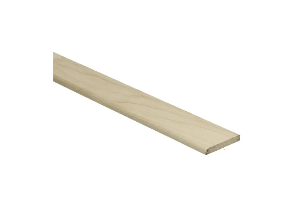 Uitverkoop Afwerklijst 6x35mm Massief Ahorn Gelakt
