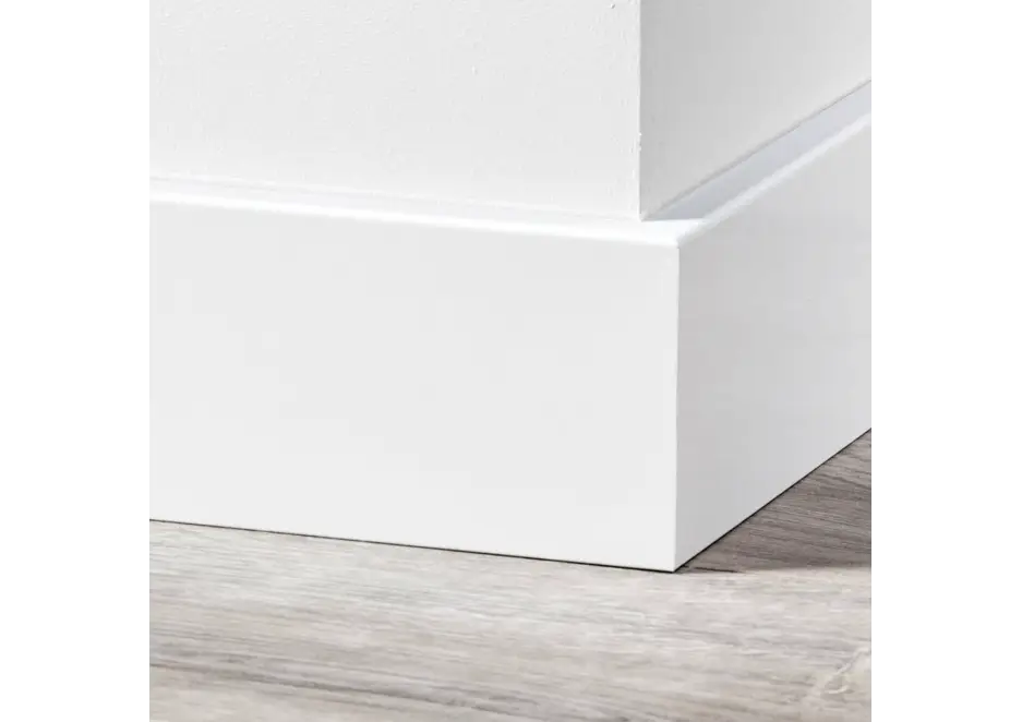 MDF Moderne Plint 120x15mm Wit Voorgelakt RAL 9010 Beste Prijs