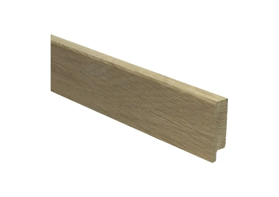 Rechte Plint 54x15mm Eiken Onbewerkt Actieprijs