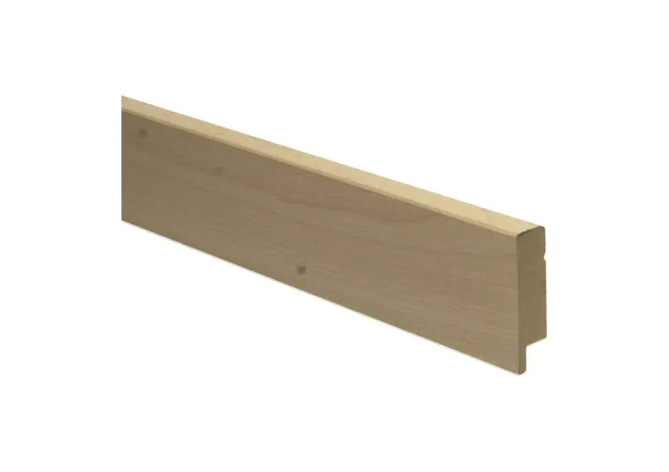 Betrouwbaar Rechte Plint 54x15mm Gestoomd Beuken Onbehandeld