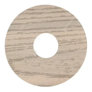 Hoge Kwaliteit Zelfklevende Rozet (17 mm) Grenen Wit (10 st.)