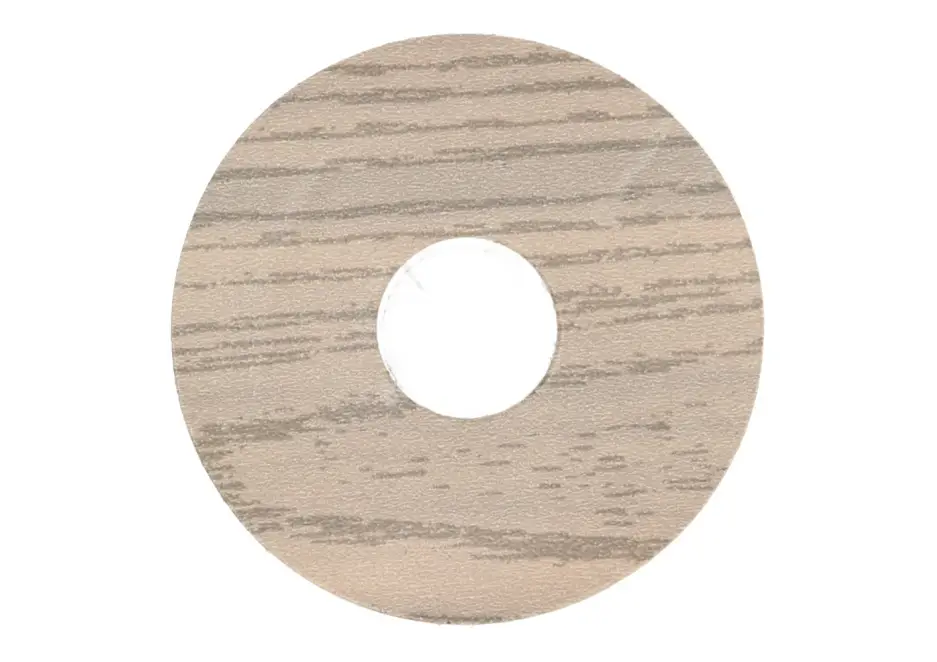 Hoge Kwaliteit Zelfklevende Rozet (17 mm) Grenen Wit (10 st.)
