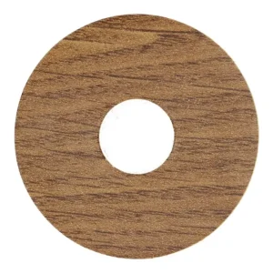 Zelfklevende Rozet (17 mm) Eiken Naturel Donker (10 st.) Merkproduct