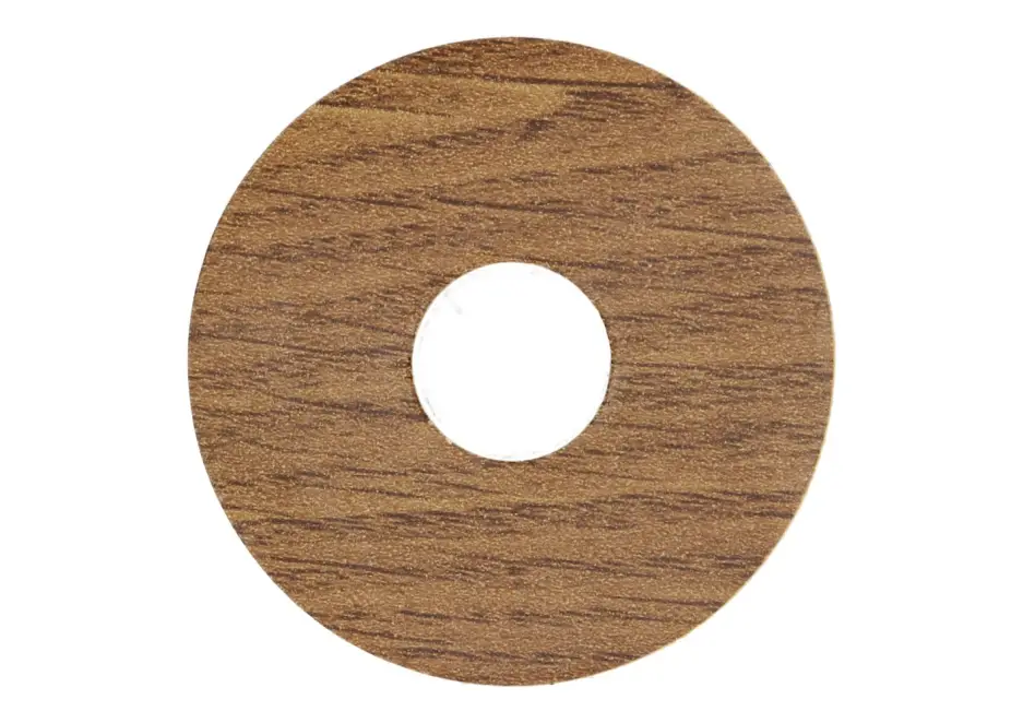 Zelfklevende Rozet (17 mm) Eiken Naturel Donker (10 st.) Merkproduct