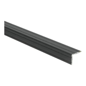 Duo-hoeklijnprofiel Zelfklevend 24.5 x 30mm Zwart - 100cm Premium