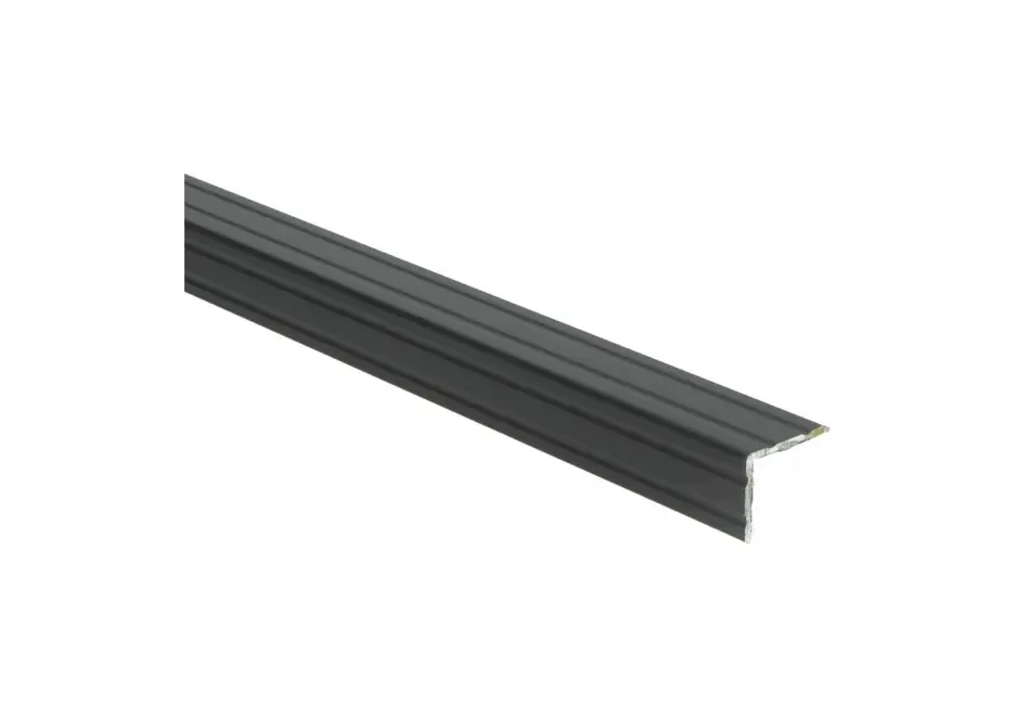 Duo-hoeklijnprofiel Zelfklevend 24.5 x 30mm Zwart - 100cm Premium