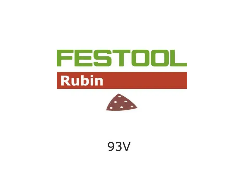 Schuurdriehoek Rubin STF-V93/6-RU/ 50st Hoge Kwaliteit