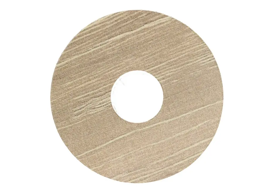Zelfklevende Rozet (17 mm) Antiek Eiken Beige (10 st.) Op = Op