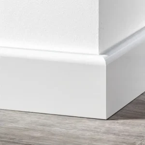 Must-Have MDF Koloniale Plint 90x12mm Wit Voorgelakt RAL 9010