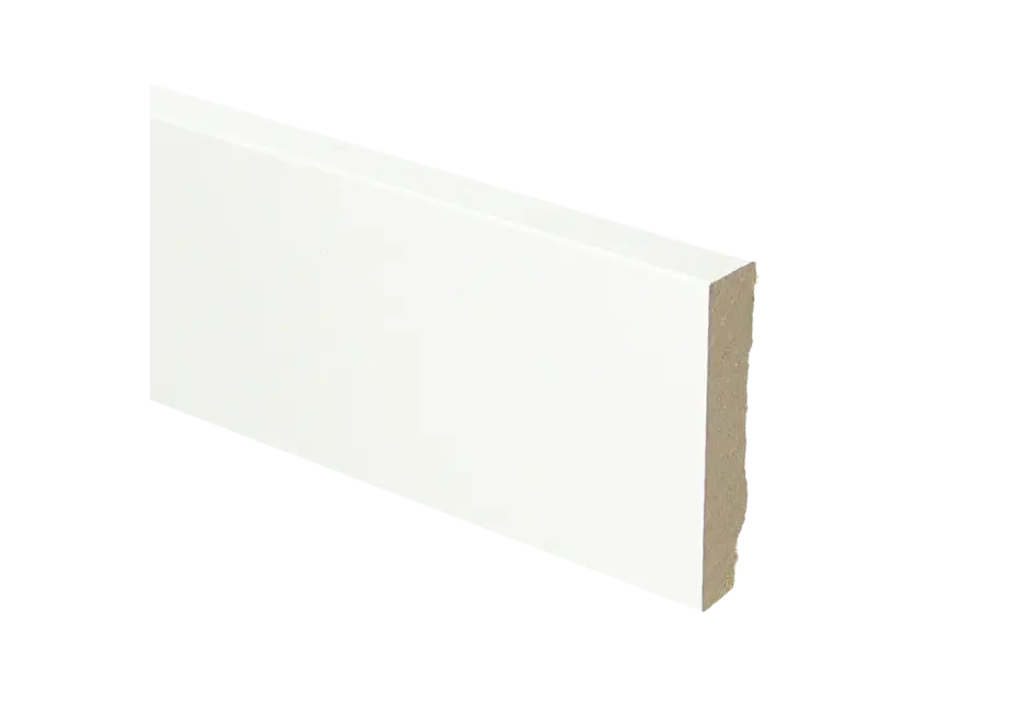 Whiteline MDF plint 70x15mm Wit Gefolied Gecertificeerd