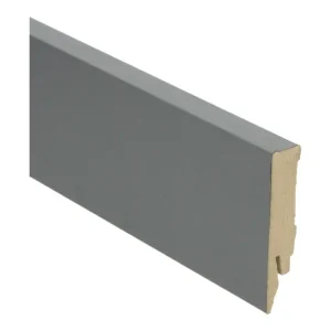 Premium MDF Rechte Folieplint 70x14mm Dekkend Antraciet