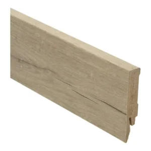 Exclusieve Aanbieding MDF Rechte Folieplint 70x14mm Zachte Eik Warm Grijs