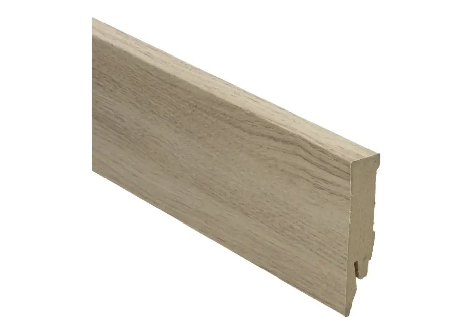 Speciale Aanbieding MDF Rechte Folieplint 70x14mm Eiken Wit Geolied