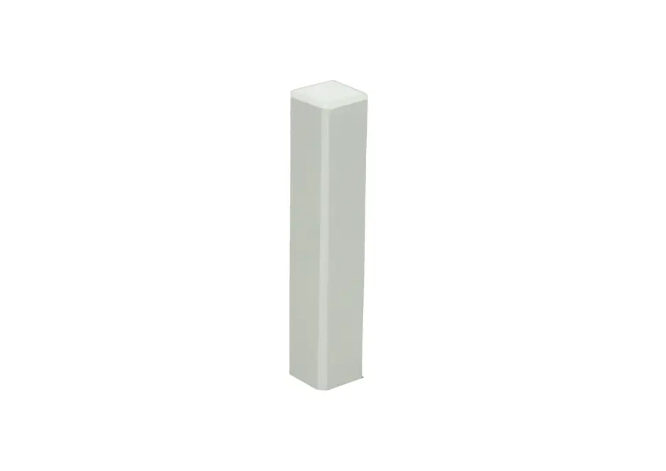 Hoek- en Eindstuk t.b.v. MDF Plint 90x15 Wit RAL9010 Hete Deal