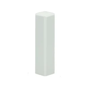 Superprijs Hoek- en Eindstuk t.b.v. MDF Plint 70x15 Wit RAL9016