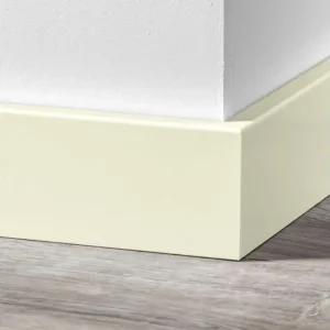 Alleen Vandaag MDF Moderne Plint 120x15mm Voorgelakt RAL 9001