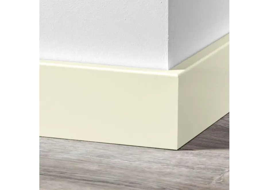 Alleen Vandaag MDF Moderne Plint 120x15mm Voorgelakt RAL 9001