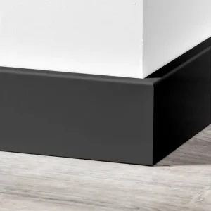 Favoriet MDF Moderne Plint 70x15mm Voorgelakt RAL 9005