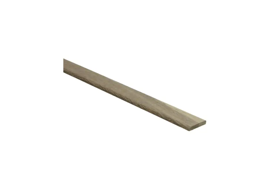 Afwerklijst 6x28mm Massief Eiken Wit Invisible Geolied Beperkt Aanbod
