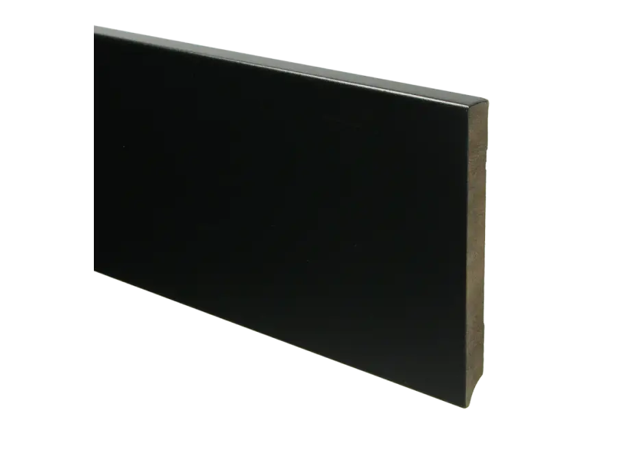 MDF Moderne Plint 150x15mm Voorgelakt RAL 9005 Betaalbaar
