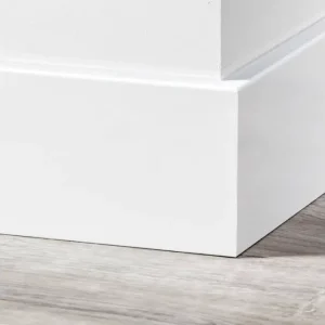 Korting MDF Moderne Plint 90x18mm Voorgelakt RAL 9016