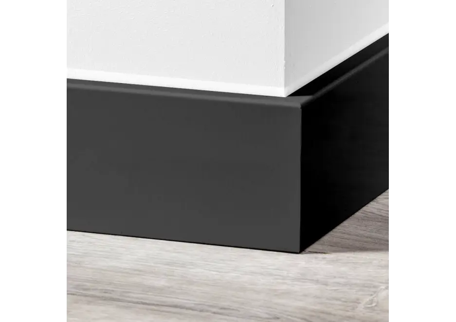 MDF Moderne Plint 90x18mm Voorgelakt RAL 9005 Hete Deal