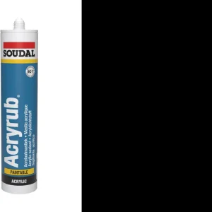 Soudal Acryrub Acrylkit Zwart 310 ml Merkproduct