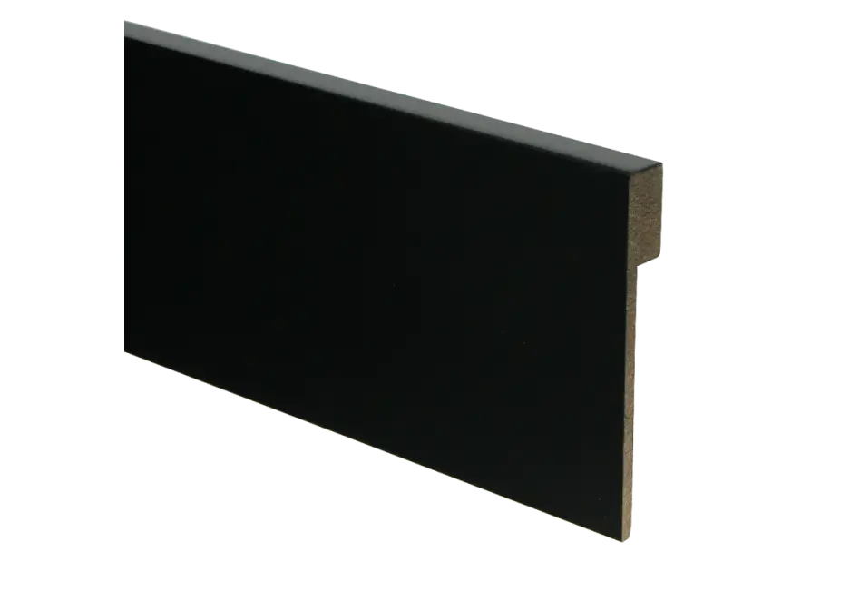 MDF Renovatieplint Modern 120x18mm Voorgelakt RAL 9005 Populair