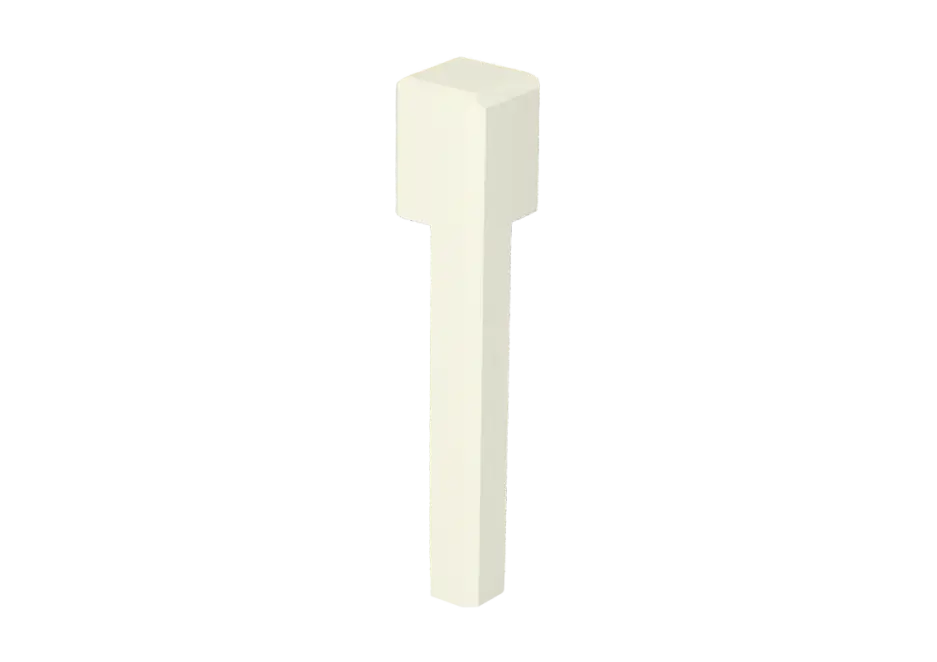 Tijdelijk Beschikbaar Binnenhoek t.b.v. MDF Renovatieplint 120x22mm RAL9010
