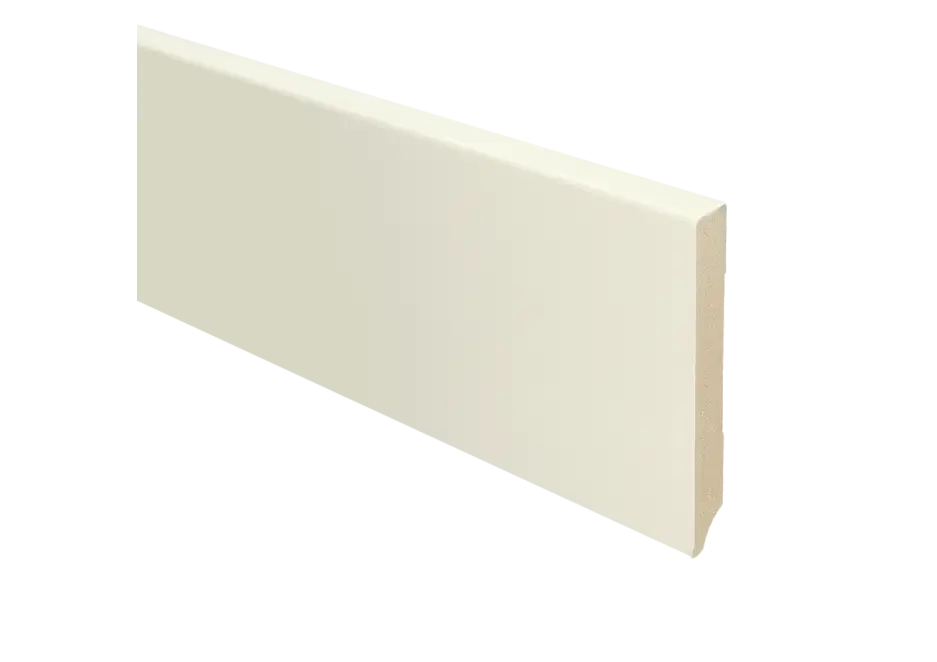 MDF Moderne Plint 120x15mm Voorgelakt Katoen Finale Uitverkoop