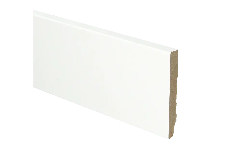 Whiteline MDF plint 90x12mm Wit Gefolied Actieprijs