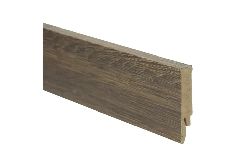 Rechte Folieplint 70x14mm Bruin Geolied Alleen Vandaag