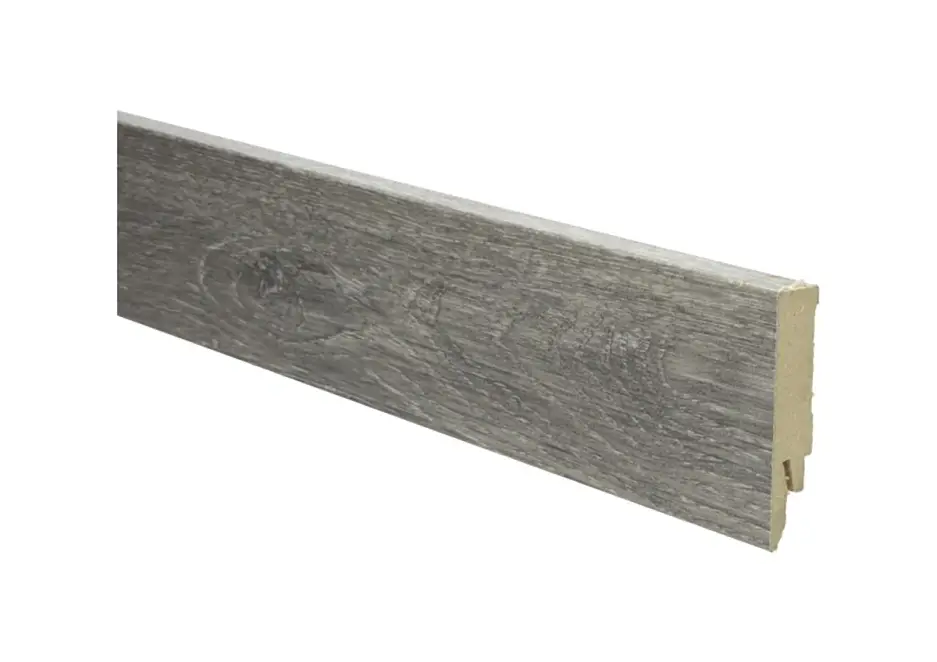 Rechte Folieplint 70x14mm Eiken Salmiak Grijs Premium