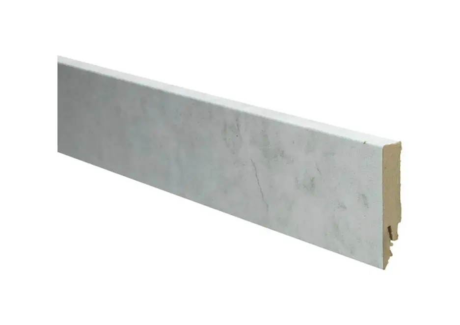 Rechte Folieplint 70x14mm Beton Wit Bestseller