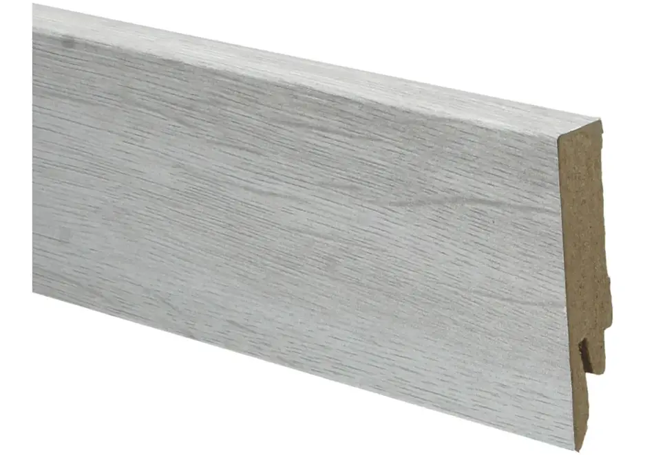 Rechte Folieplint 70x14mm Engelse Eiken Lichtgrijs Speciale Aanbieding