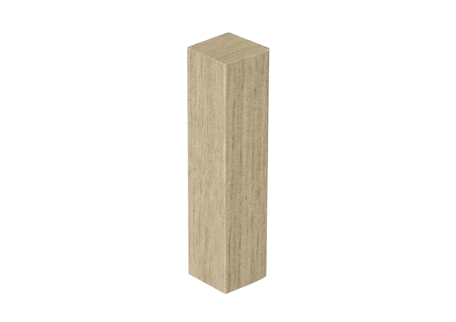 Uitverkoop Hoek- en Eindstuk Folie (4st) Dark Blond Oak