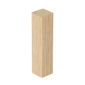 Hoek- en Eindstuk Folie (4st) Mid Wood Uitverkoop