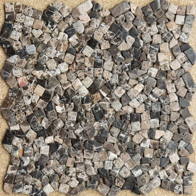 Rechtstreeks Van De Fabrikant MTC Marmer Mozaïek Brokstuk B422E1B Brun 30,5×30,5cm (partij van 4,185 m²)