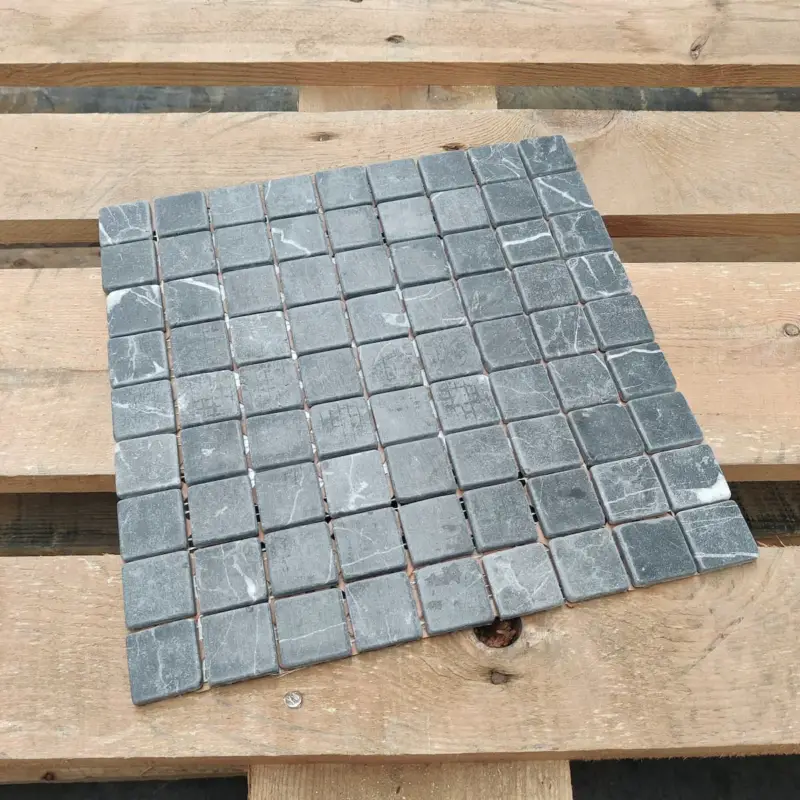 MTC Marmer mozaiek Grijs 3,2×3,2 Mozaïek 30,5×30,5cm (partij van 6,975 m²) Tijdelijk Beschikbaar